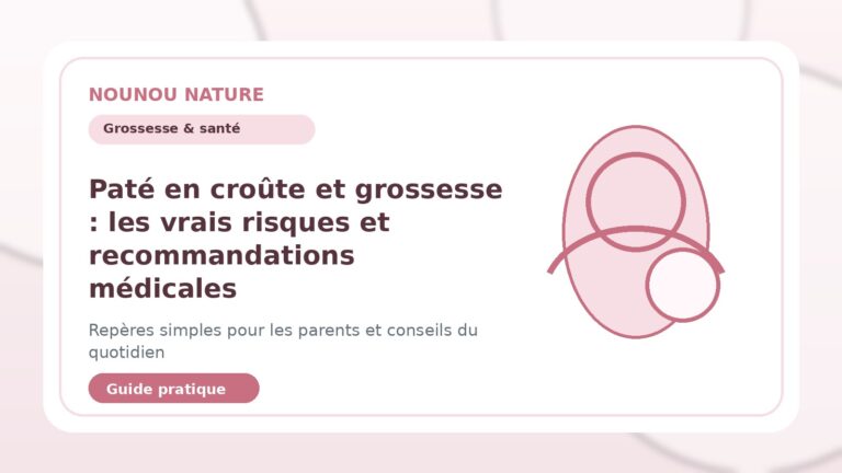 Paté en croûte et grossesse : les vrais risques et recommandations médicales