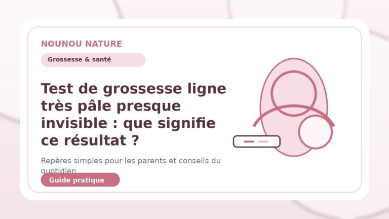 Test de grossesse ligne très pâle presque invisible : que signifie ce résultat ?